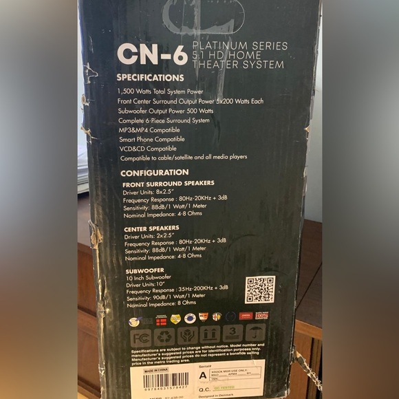 Pioneer 5.1 Channels receiver and surround speakers. - Picture 4 of 4